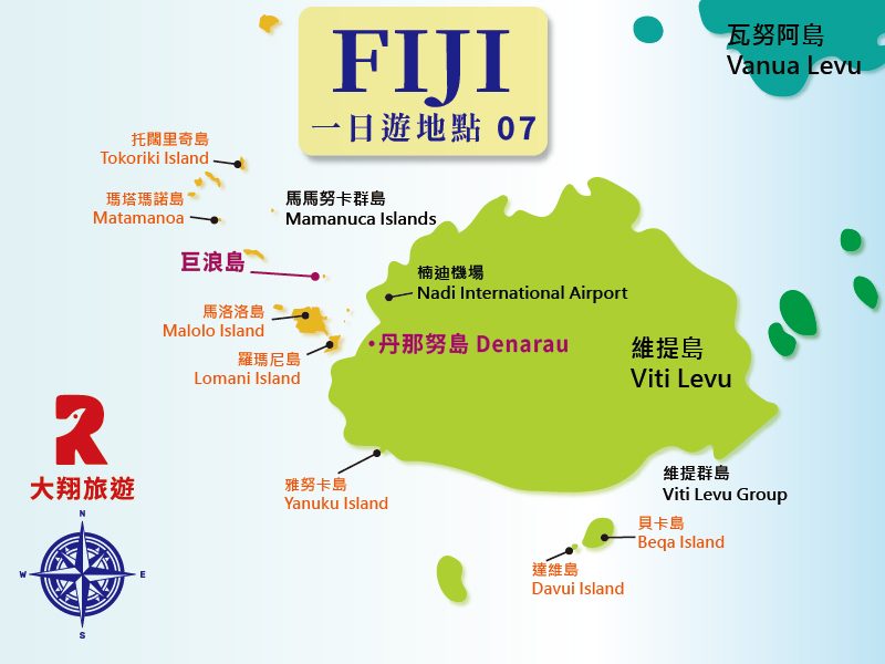 07. 巨浪島一日遊、半日遊 Beachcomber Island Resort 路線地圖